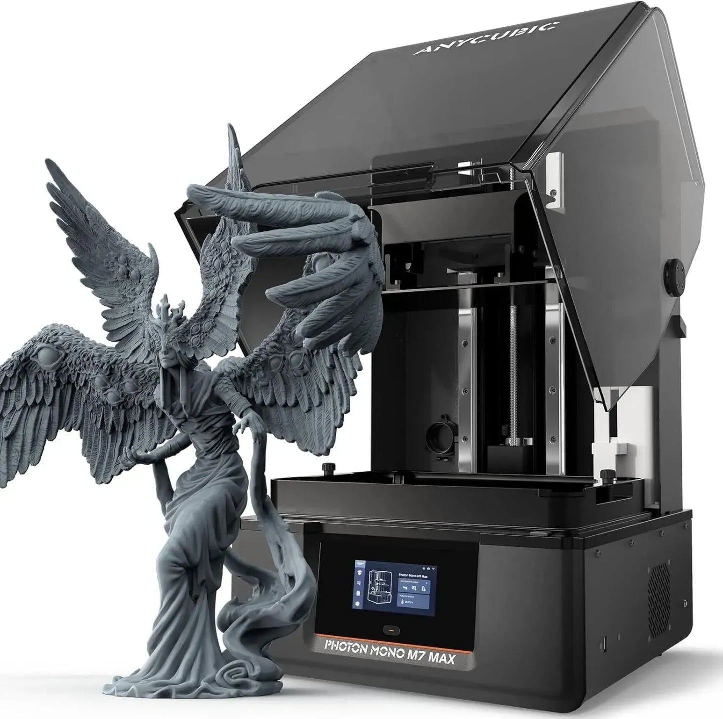 Imprimante 3D Résine Photon Mono M7 Max ANYCUBIC, Écran 13,6'' 7K, Grande Capacité avec Couvercle à Rabat, Taille d'impression 298 x 164 x 300 mm