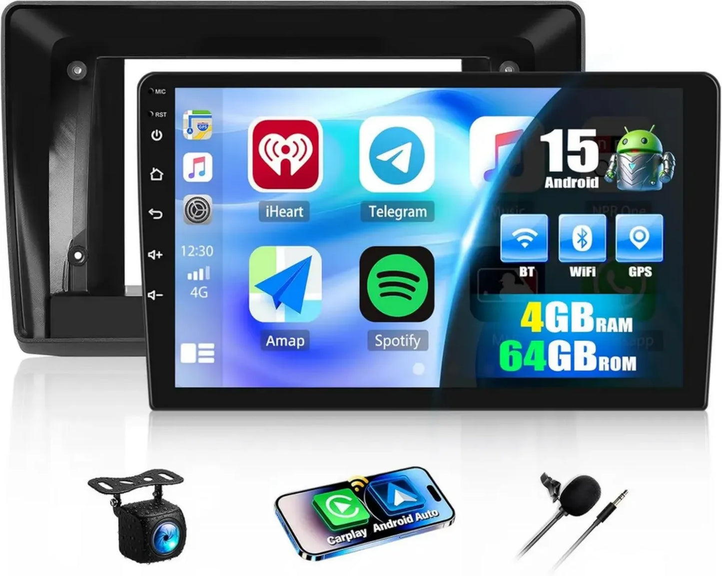 Autoradio Android CAMECHO 10 Pouces avec Carplay pour Renault Trafic, Opel Vivaro, Nissan Primate