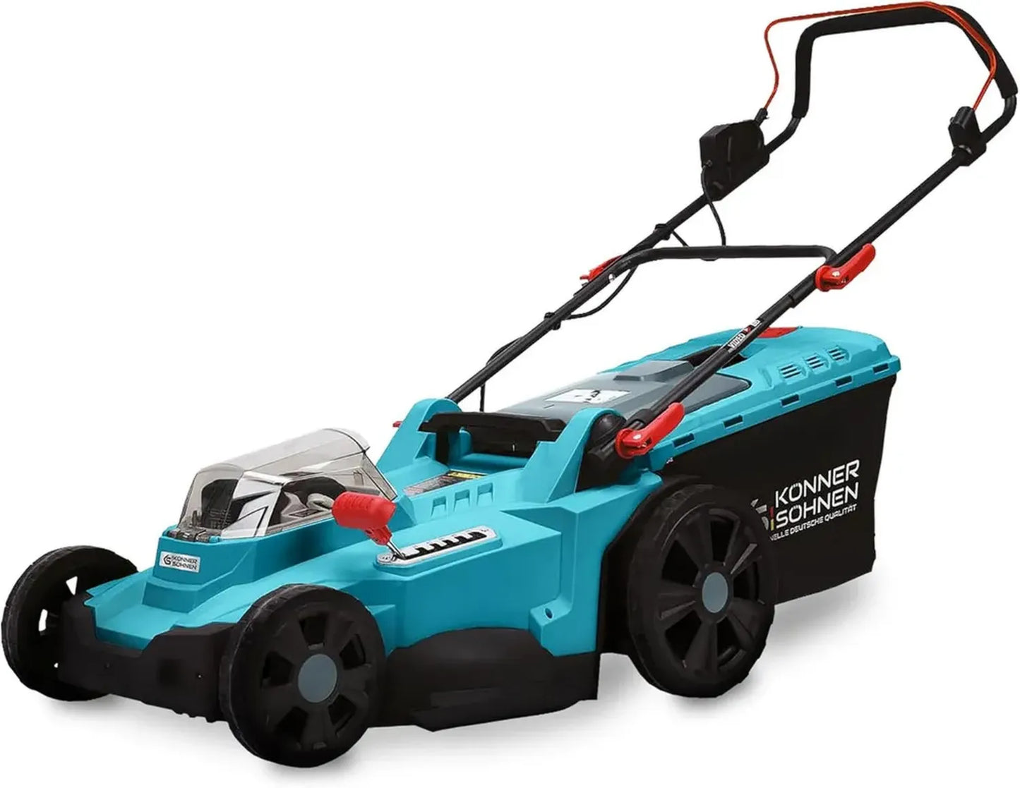Tondeuse Sans Fil 40V, Coupe 43 cm, Hauteur Réglable, Bac 50L, Fonction Mulching