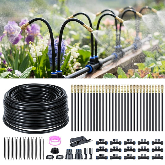 Arroseur de jardin — pivotant, réglable, 30 pièces, 15m, 9mm