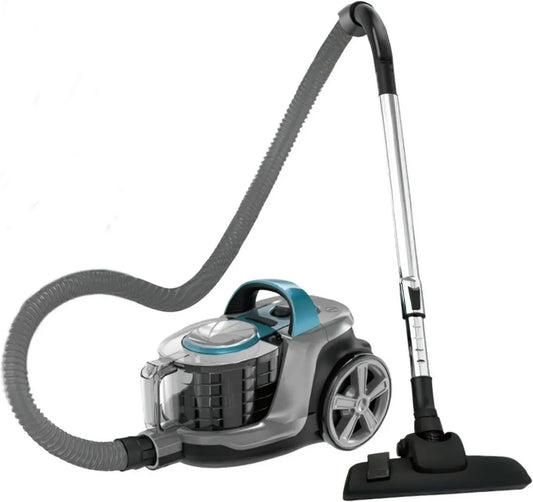 Aspirateur Traîneau 1600W Sans Sac, Technologie Cyclonique, Câble 5m, Capacité 4L, Pour Sols Durs et Moquettes